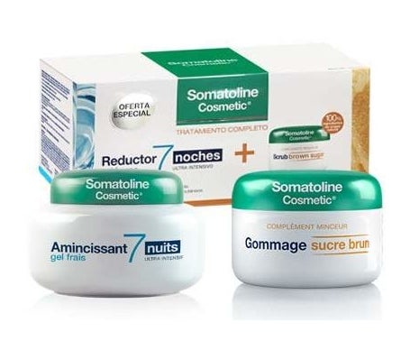 Gel Réducteur Somatoline Frais 7 Nuits + Gommage Sucre Brun