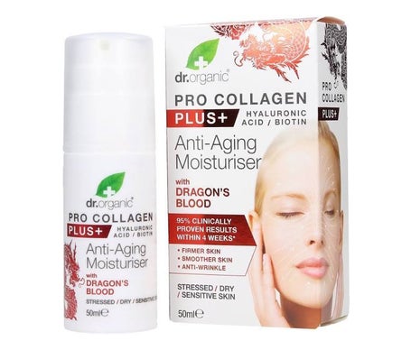 DR. ORGANIC  Cr&egrave;me anti-&acirc;ge pro Collag&egrave;ne Plus et Dragon's Blood 50 ml