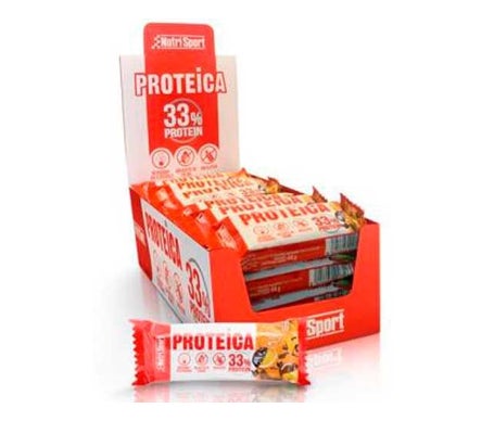 Nutrisport Protein Bar Dark Chocolate Orange Bio 24uts