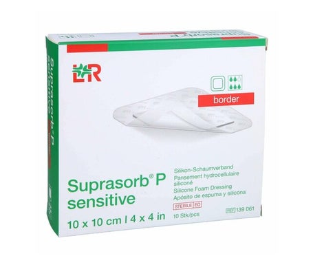 Suprasorb P Sensitive Border Pansement 10x10cm 10 Unités
