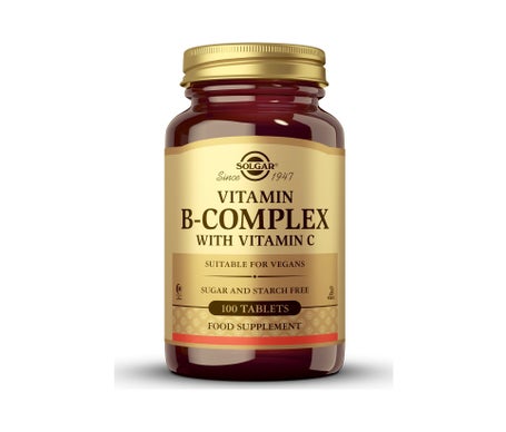 Solgar Vitamin B-Complex Avec Vitamine C 100 Comprimés