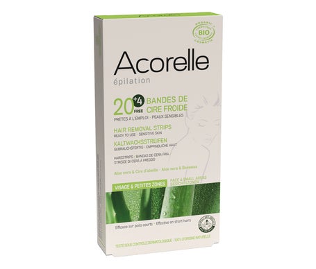 Acorelle Bandes De Cire Froide Bio X 20