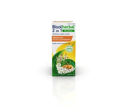 Bisoherbal 2 en 1 Sirop non sucré 120ml