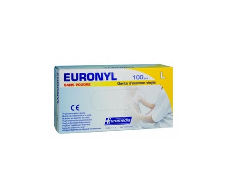 Euromedis Gants Vinyle Taille 8-9 107117 100uts