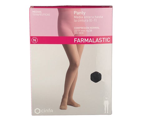 Farmalastic Panty Compression Normale Noir TM
