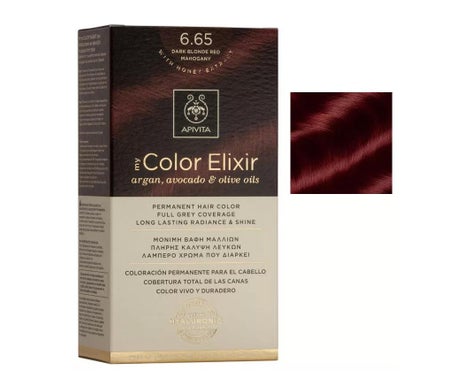 Apivita Kit Tinte My Color Elixir 6.65 Rubio Oscuro Caoba