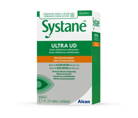 Alcon Systane Ultra UD Gouttes Oculaires Lubrifiantes 30x0,7ml