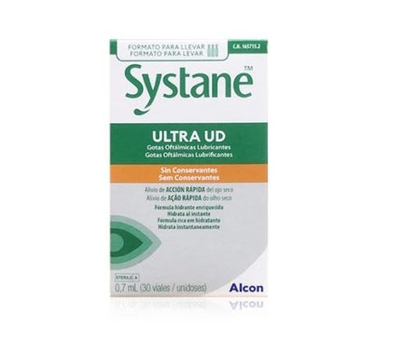 Alcon Systane Ultra UD Gouttes Oculaires Lubrifiantes 30x0,7ml