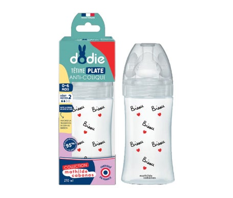 Dodie Biberon Tétine Plate Anti-Colique Mathilde Cab 270 ml 1 ut
