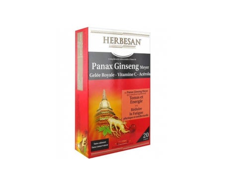 Herbesan Ginseng Gelée Royale 20 ampoules de 15ml