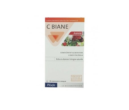 Pileje C Biane Acerola 20 comprimés
