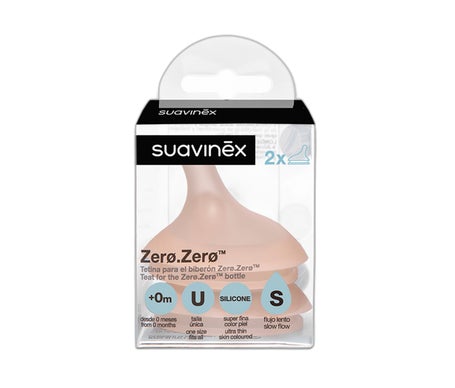 Suavinex Zero Zero Tétine Allaitement Anticolique +0m U S 2 Unités