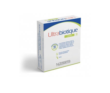 Nutrisanté Microbiote Ultrabiotique Fibres 10 sticks