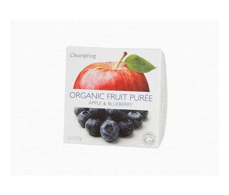 Clearspring Compote de pommes aux myrtilles 200g