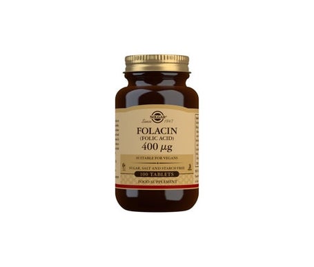 Solgar Vitamine B9 Acide Folique 400mcg 100 Comprimés