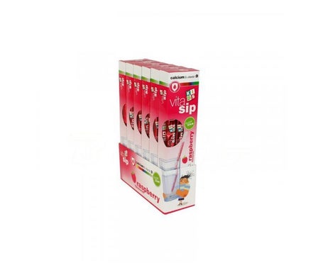 Vitasip Kids Calcium Straws Raspberry 7pcs