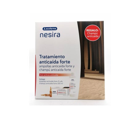 Acofarma Nesira Pack Anti-Chute Ampoules + Shampooing