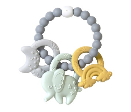 Saro Anneau de Dentition Ele Fun Bleu 1ut