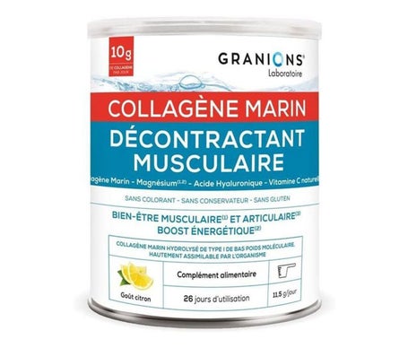 Granions Collagène Marin Décontractant Musculaire Citron 300g