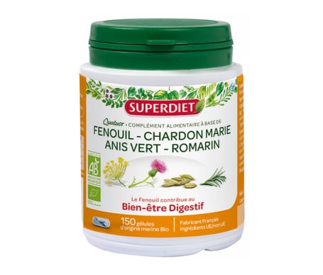 Super Diet Quatuor Fenouil Digestion Bio 150 gélules