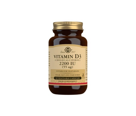 Solgar Vitamine D3 2200 Ui (cholécalciférol) 50 Caps