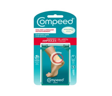 Compeed® Pansements Ampoules T-Medium 5 unités
