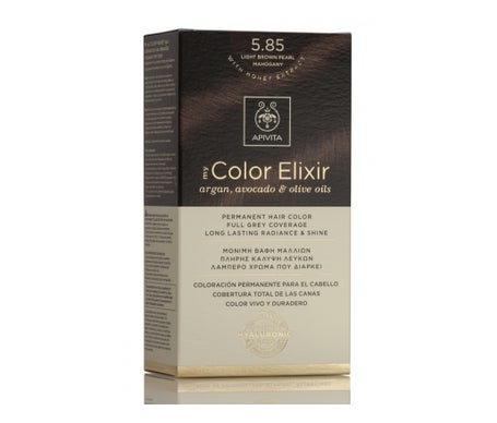 Apivita Kit My Color Elixis Coloris de cheveux 5.85 Light Brown Pearlized