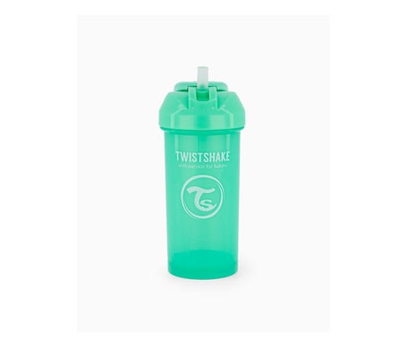 Tasse à paille TwistShake vert pastel 360ml