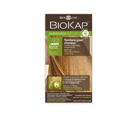 Biokap Nutricolor Delicato 9.30 Rubio Muy Claro Dorado 140ml