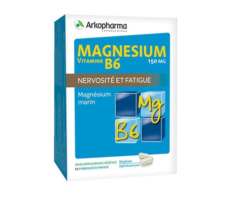Arkopharma Magnésium et Vitamine B6 60 gélules
