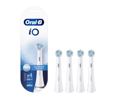 Oral-B Brosse à Dents Rechange iO Ultimate Clean Blanc 4uts