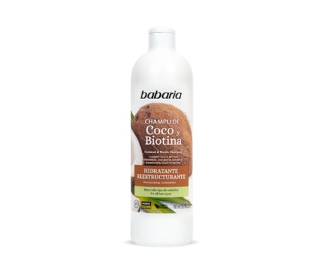 Babaria Shampooing hydratant à la noix de coco et à la biotine 700ml