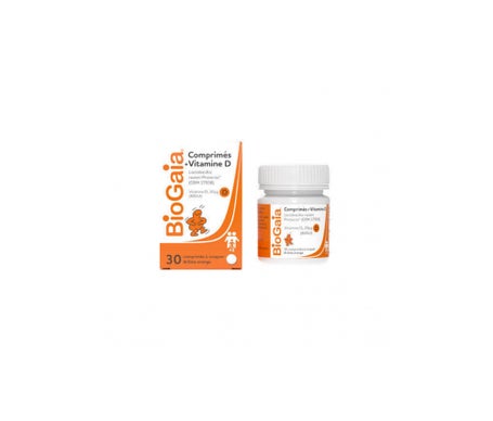 BioGaia Vitamine D Arôme Orange 30 Comprimés à Croquer