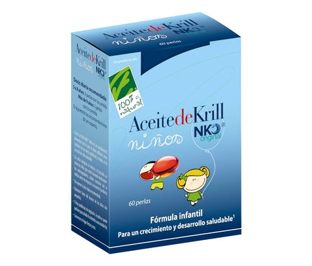 100% NaturalAceite De Krill Nko Original Niños 60 Perlas *