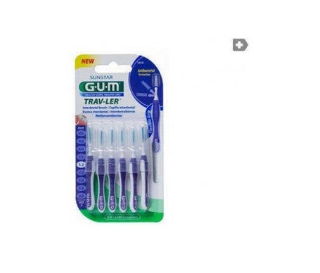 Gum TravLer Brossette Interdentaire Cylindrique Extrafine 1,2mm Réf.1512 4 unités