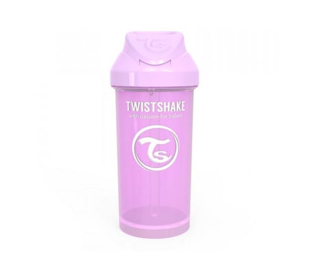 Gobelet Twistshake violet avec paille 360ml