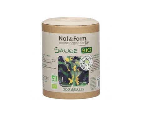 Nat & Form Sauge Bio 200 Gélules