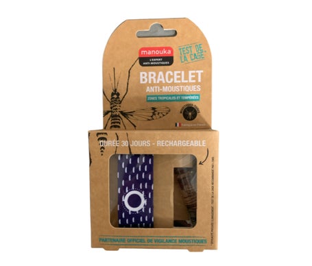 Manouka Bracelet Anti Moustiques Adulte Marine 1ut