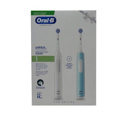 ORAL B Oral-B Professional Clean 1 Escova El&eacute;trica Duo Set Branco Azul