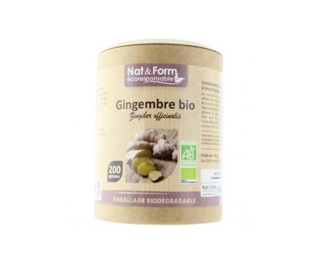 Nat&Form Eco Gingembre Bio 200 Gélules