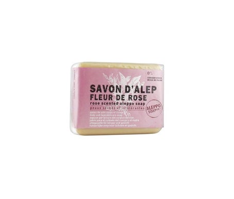 Savon d'Alep industriel à l'eau de rose damascène 100g