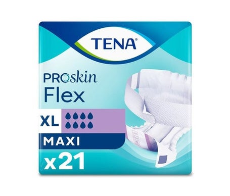 Tena Couche ProSkin Flex Maxi Taille XL 21uts