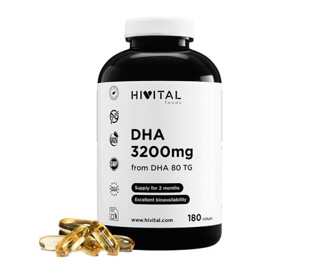 HIVITAL DHA 3200 mg 180 cáps blandas
