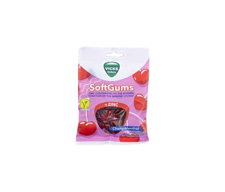 Vicks Gomas de Mascar + Zinc Cereza Menta 90g