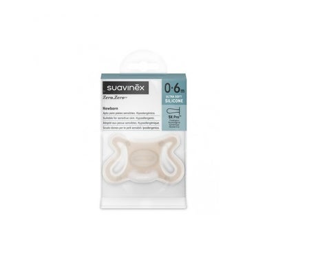 Suavinex Sx Pro Zero-Zero Sucette Silicone 0-6M Light Sand 1ut