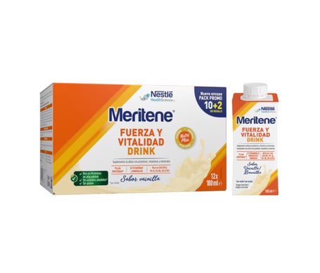 Meritene Fuerza y Vitalidad Drink Vainilla 12x180ml