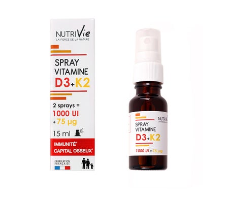 Nutrivie Spray Vitamine D3+K2 500 Ui 15ml