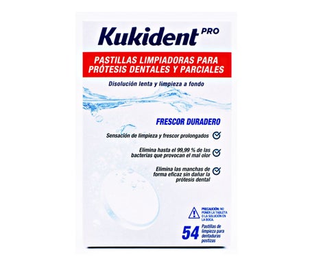 Tampons de nettoyage pour prothèses dentaires Kukident 54 Capsules