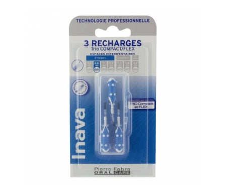 Inava Trio Compac Brosset Rechar Bleu Blist/3