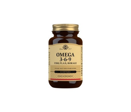 Solgar Omega 3-6-9 Poisson, Lin, Bourrache 60 Gélules